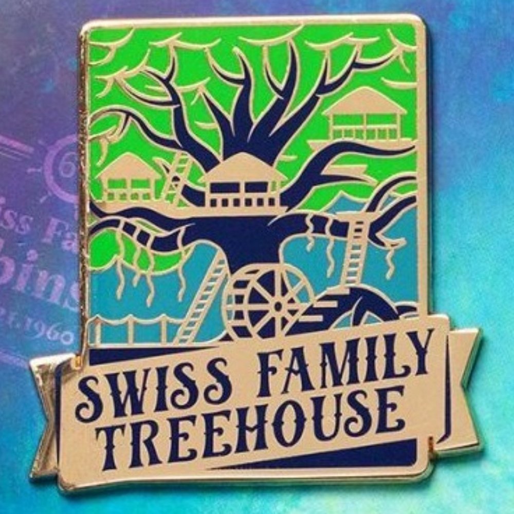 New! Swiss Family Robinson Treehouse 2" Pin Disney